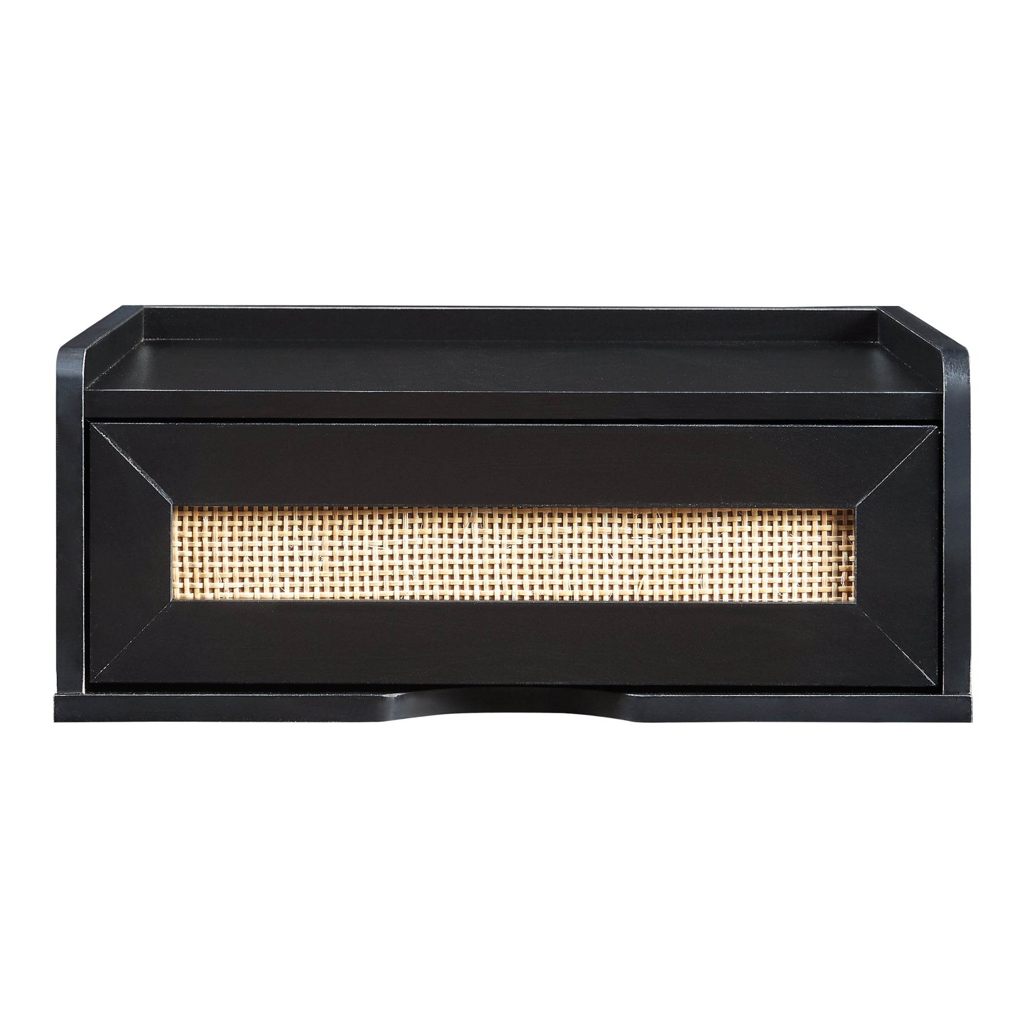 Mensola da Parete Ljuredsø con Cassetto Integrato 40 x 30 x 16,5 cm - Nero [en.casa]