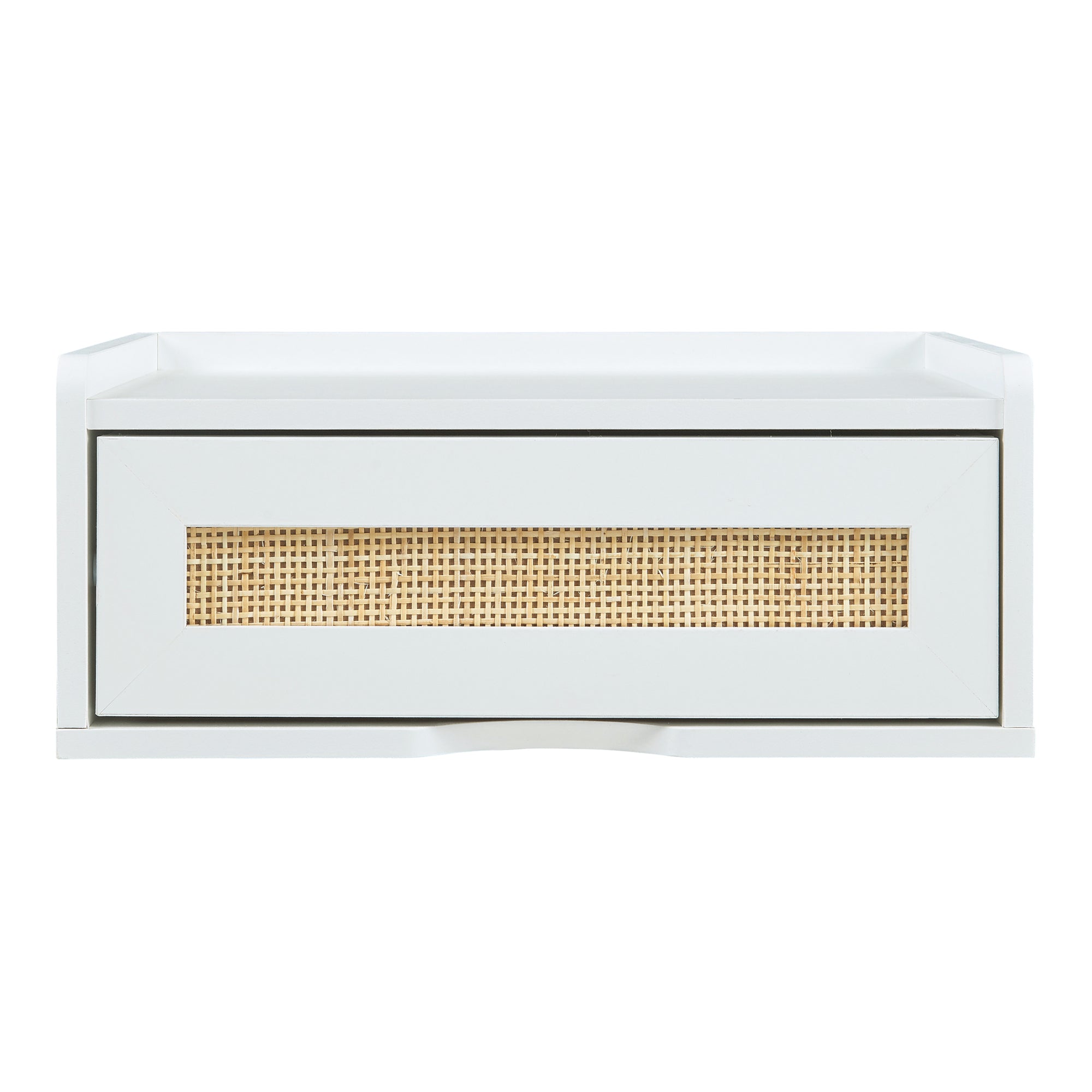 Mensola da Parete Ljuredsø con Cassetto Integrato 40 x 30 x 16,5 cm - Bianco [en.casa]