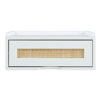 Mensola da Parete Ljuredsø con Cassetto Integrato 40 x 30 x 16,5 cm - Bianco [en.casa]