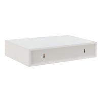 Set Bokn di 2 Mensole con Cassetto Integrato 40 x 24 x 8 cm Bambù - Bianco [en.casa]
