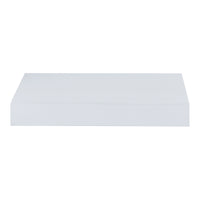 Mensola Hyvinkää con Cassetto Integrato Comodino Sospeso 39,5 x 25 x 5 cm Bianco [en.casa]