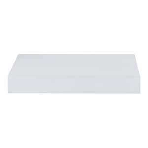 Mensola Hyvinkää con Cassetto Integrato Comodino Sospeso 39,5 x 25 x 5 cm Bianco [en.casa]