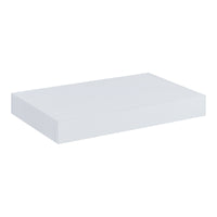 Mensola Hyvinkää con Cassetto Integrato Comodino Sospeso 39,5 x 25 x 5 cm Bianco [en.casa]