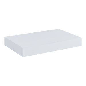 Mensola Hyvinkää con Cassetto Integrato Comodino Sospeso 39,5 x 25 x 5 cm Bianco [en.casa]