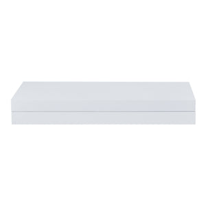 Mensola Karkkila con Cassetto Integrato Comodino Sospeso 60 x 23,5 x 8 cm Bianco [en.casa]