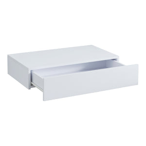 Mensola Kärsämäki con Cassetto Comodino Sospeso 60 x 35 x 12 cm Bianco [en.casa]