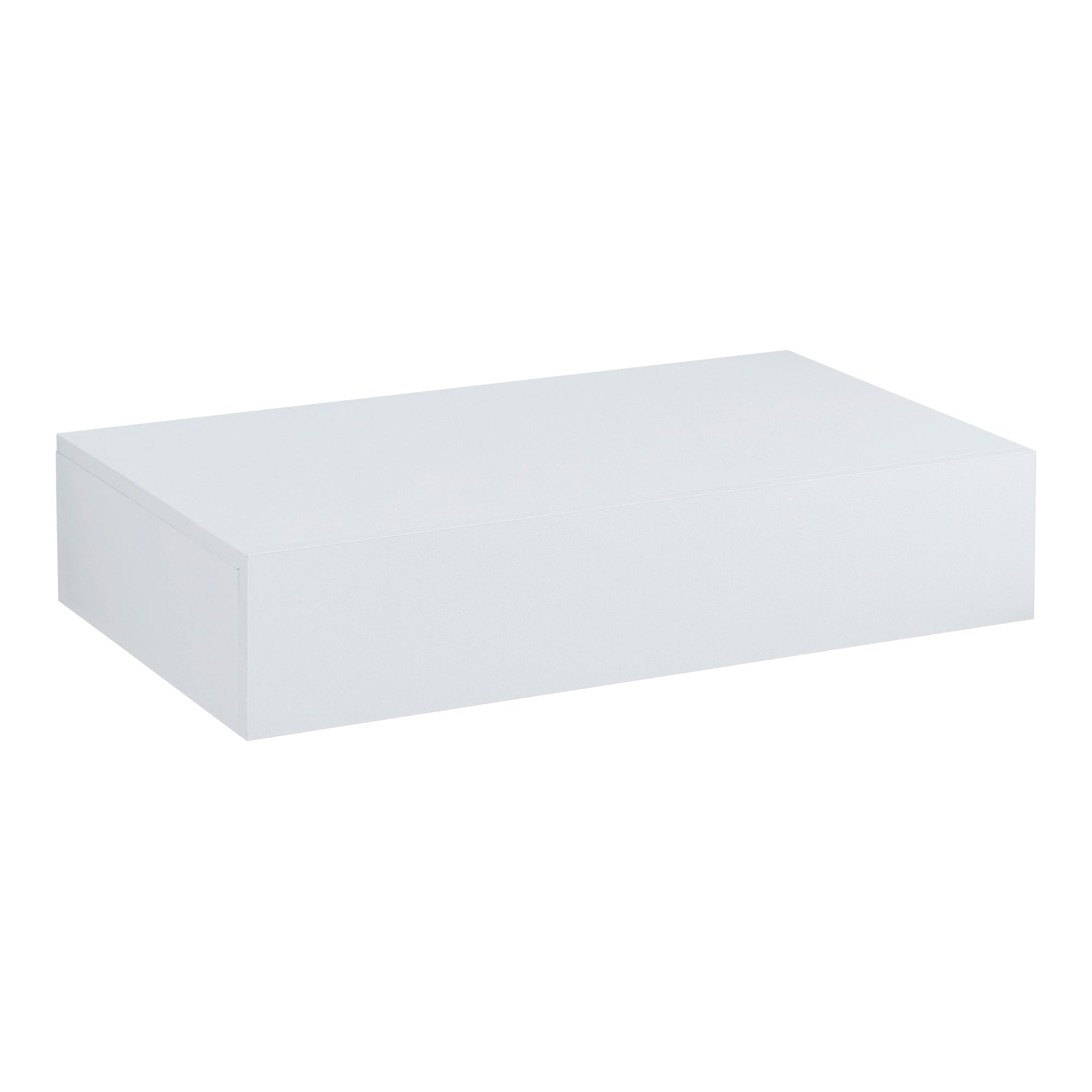Mensola Kärsämäki con Cassetto Comodino Sospeso 60 x 35 x 12 cm Bianco [en.casa]