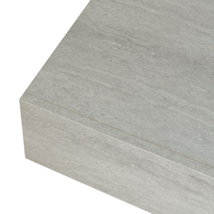 Mensola Kärsämäki con Cassetto Comodino Sospeso 60 x 35 x 12 cm Effetto Cemento [en.casa]