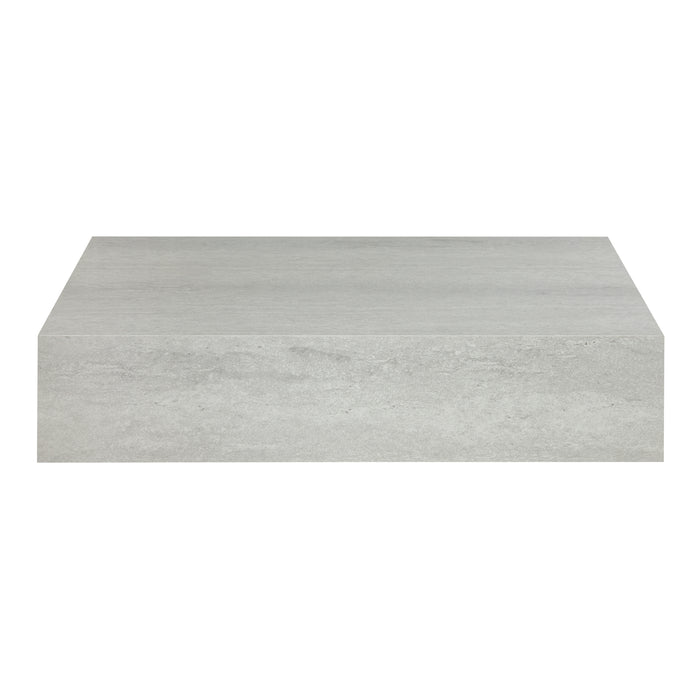 Mensola Kärsämäki con Cassetto Comodino Sospeso 60 x 35 x 12 cm Effetto Cemento [en.casa]