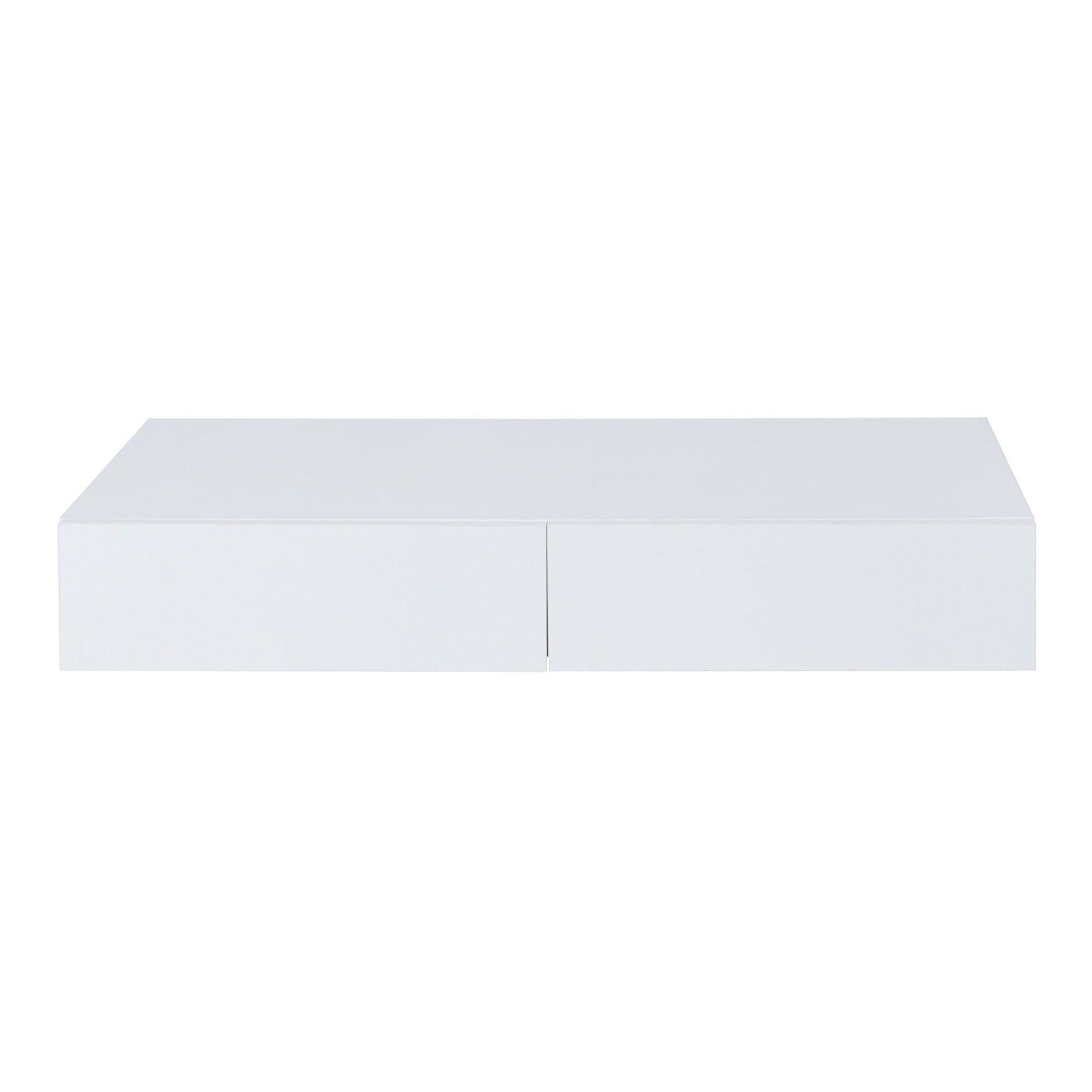 Mensola da parete 2 cassetti 80 x 35 x 12 cm bianco 03_0007007