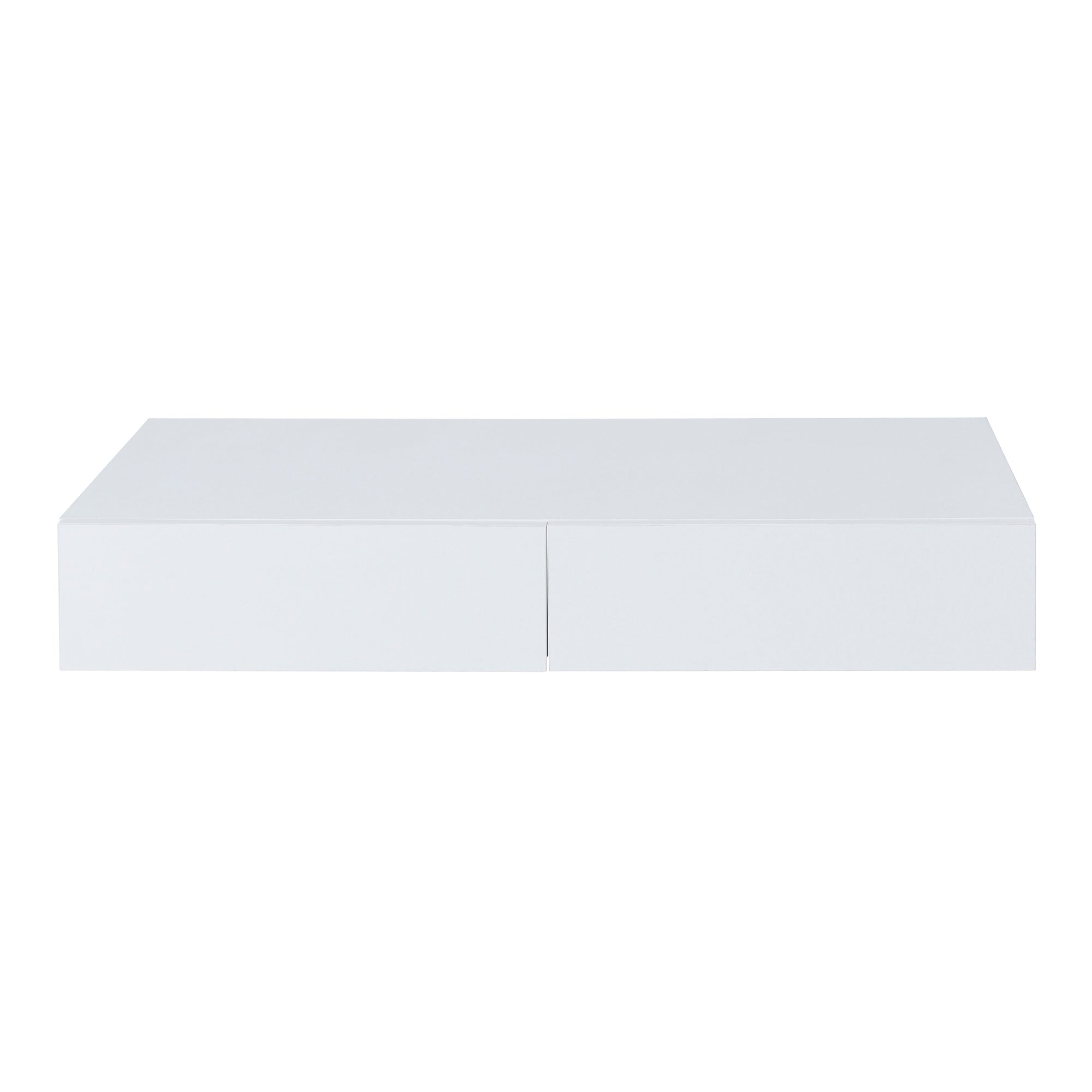 Mensola da parete 2 cassetti 80 x 35 x 12 cm bianco 03_0007007
