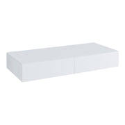 Mensola da parete 2 cassetti 80 x 35 x 12 cm bianco 03_0007007