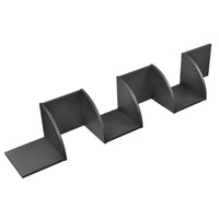 Scaffale Angolare da Parete Lysaker Design Zigzag con 5 Ripiani - Grigio Scuro [en.casa]