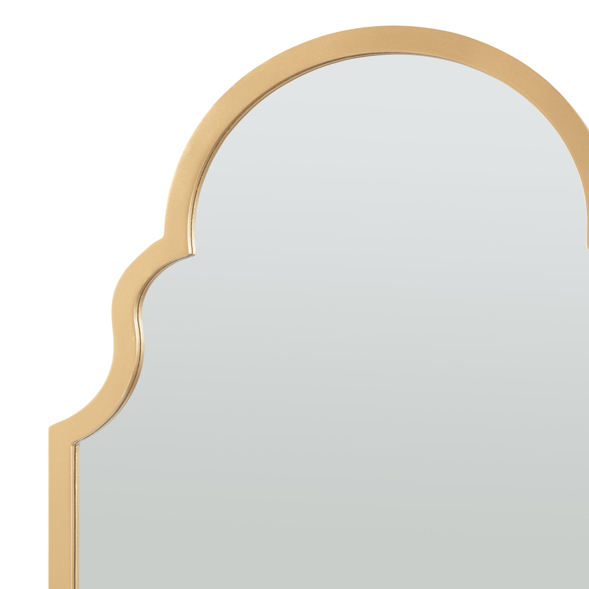 Specchio da Parete Hämeenkyrö 90 x 60 cm color Oro [en.casa]