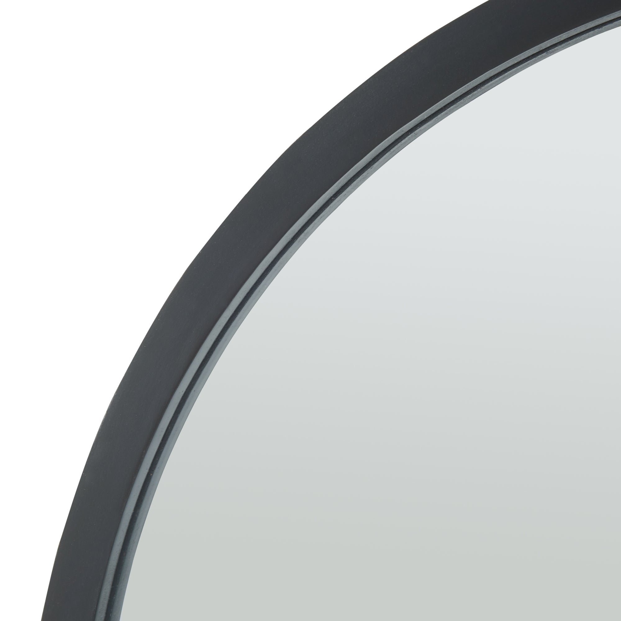 Specchio da Parete Suomussalmi Ø 60 cm Rotondo Nero [en.casa]