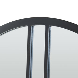 Specchio da Parete Suomussalmi Ø 60 cm Rotondo Nero [en.casa]