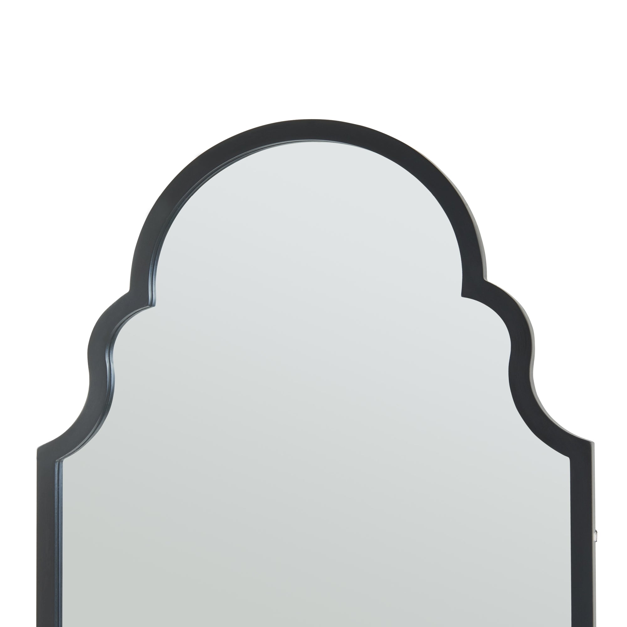 Specchio da Parete Hämeenkyrö 90 x 60 cm Nero [en.casa]