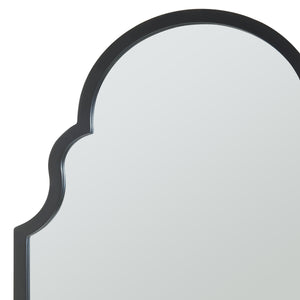 Specchio da Parete Hämeenkyrö 90 x 60 cm Nero [en.casa]