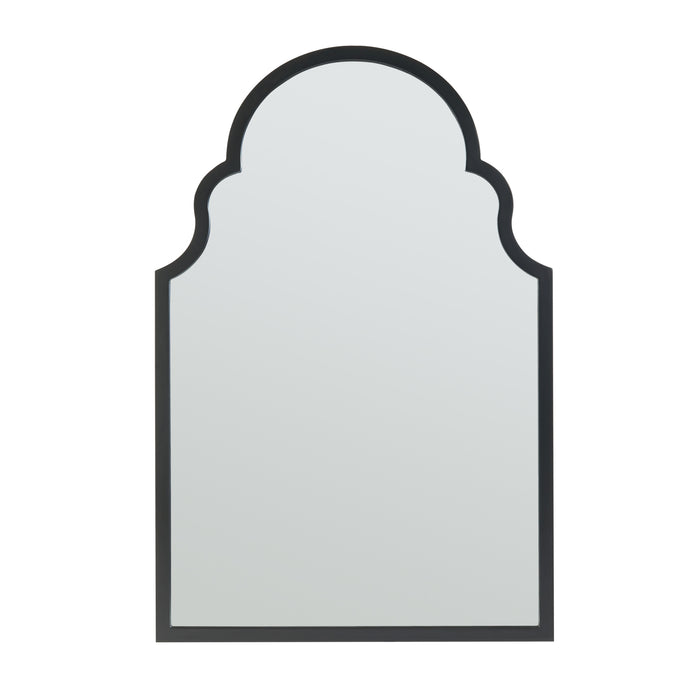 Specchio da Parete Hämeenkyrö 90 x 60 cm Nero [en.casa]