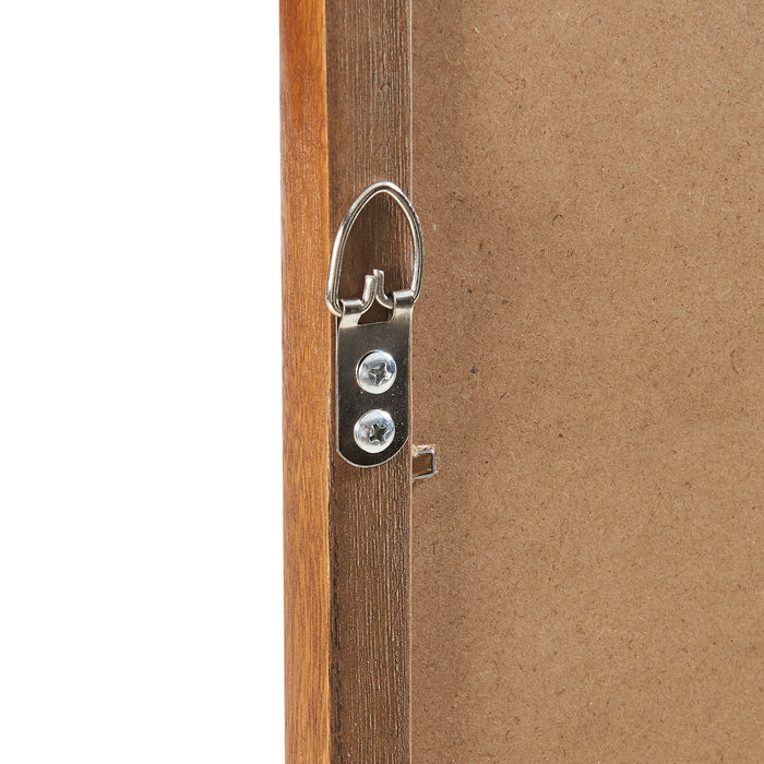 Specchio Rettangolare da Parete Ristijarvi Montaggio Verticale e Orizzontale 120x40 cm Marrone Scuro [en.casa]