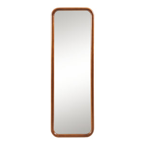 Specchio Rettangolare da Parete Ristijarvi Montaggio Verticale e Orizzontale 120x40 cm Marrone Scuro [en.casa]