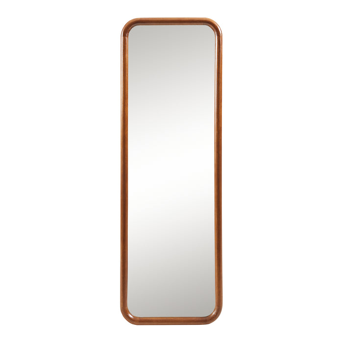 Specchio Rettangolare da Parete Ristijarvi Montaggio Verticale e Orizzontale 120x40 cm Marrone Scuro [en.casa]