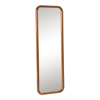 Specchio Rettangolare da Parete Ristijarvi Montaggio Verticale e Orizzontale 120x40 cm Marrone Scuro [en.casa]