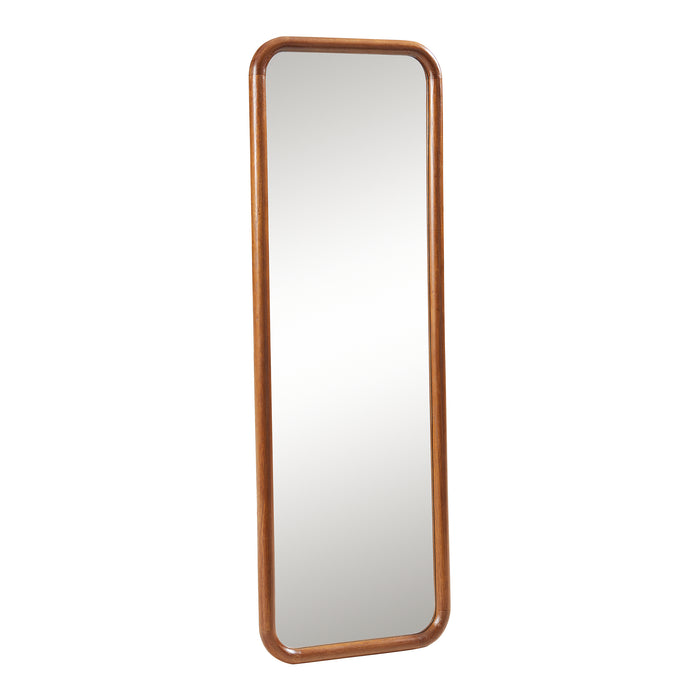 Specchio Rettangolare da Parete Ristijarvi Montaggio Verticale e Orizzontale 120x40 cm Marrone Scuro [en.casa]