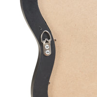 Specchio Ondulato da Parete Koster Montaggio Verticale e Orizzontale 90x60 cm Nero [en.casa]