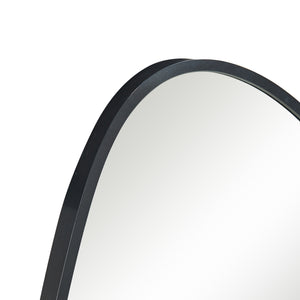 Specchio da Parete Orland con Cornice Irregolare 82x46 cm Nero [en.casa]