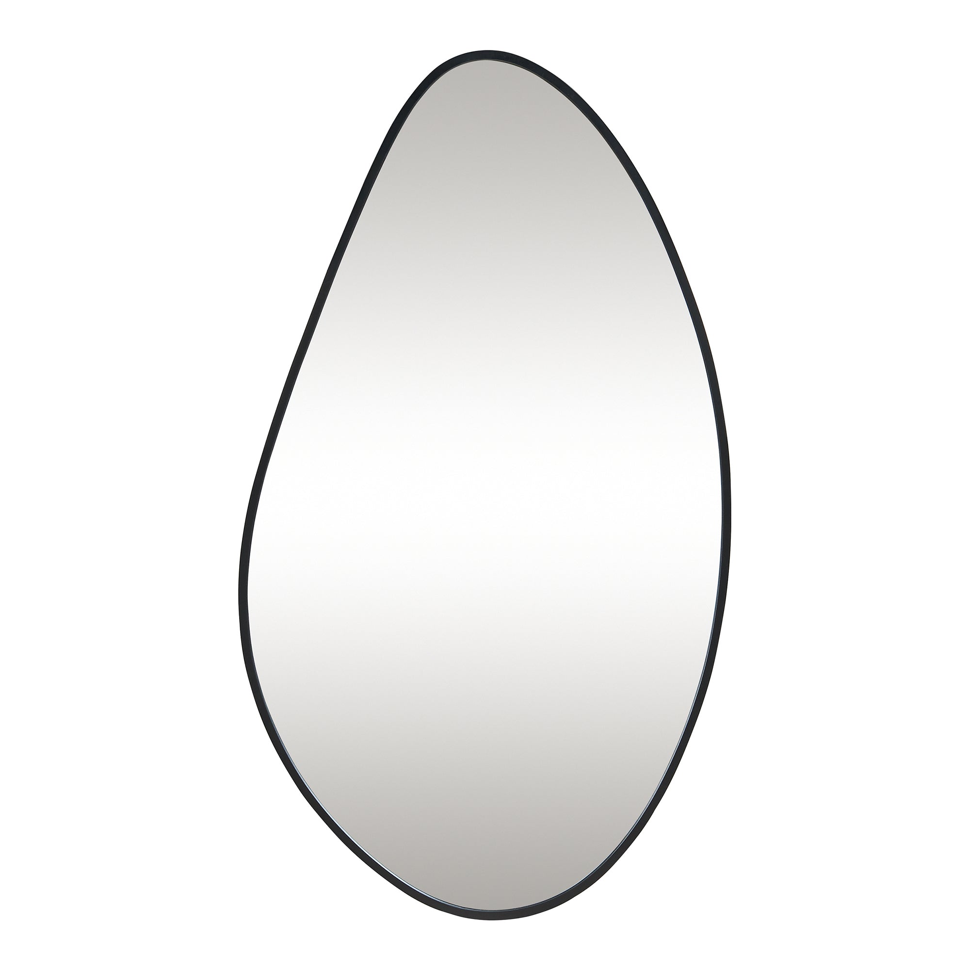 Specchio da Parete Orland con Cornice Irregolare 82x46 cm Nero [en.casa]