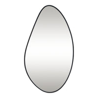 Specchio da Parete Orland con Cornice Irregolare 82x46 cm Nero [en.casa]