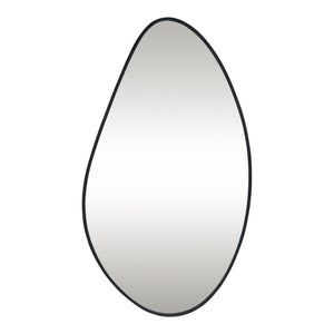 Specchio da Parete Orland con Cornice Irregolare 82x46 cm Nero [en.casa]