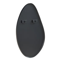 Specchio da Parete Orland con Cornice Irregolare 82x46 cm Nero [en.casa]