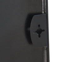 Specchio Rettangolare da Parete Tarvindak Montaggio Verticale e Orizzontale 120x40 cm Nero [en.casa]