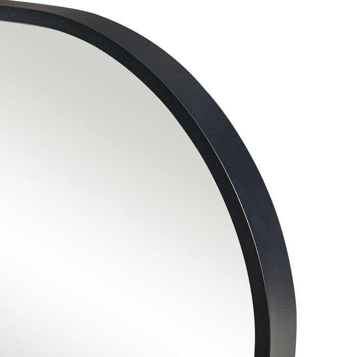 Specchio Rettangolare da Parete Tarvindak Montaggio Verticale e Orizzontale 120x40 cm Nero [en.casa]