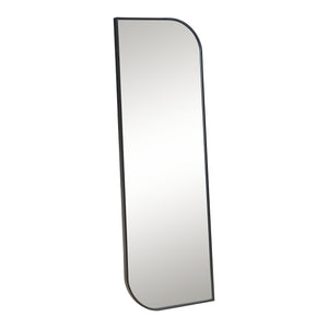 Specchio Rettangolare da Parete Tarvindak Montaggio Verticale e Orizzontale 120x40 cm Nero [en.casa]