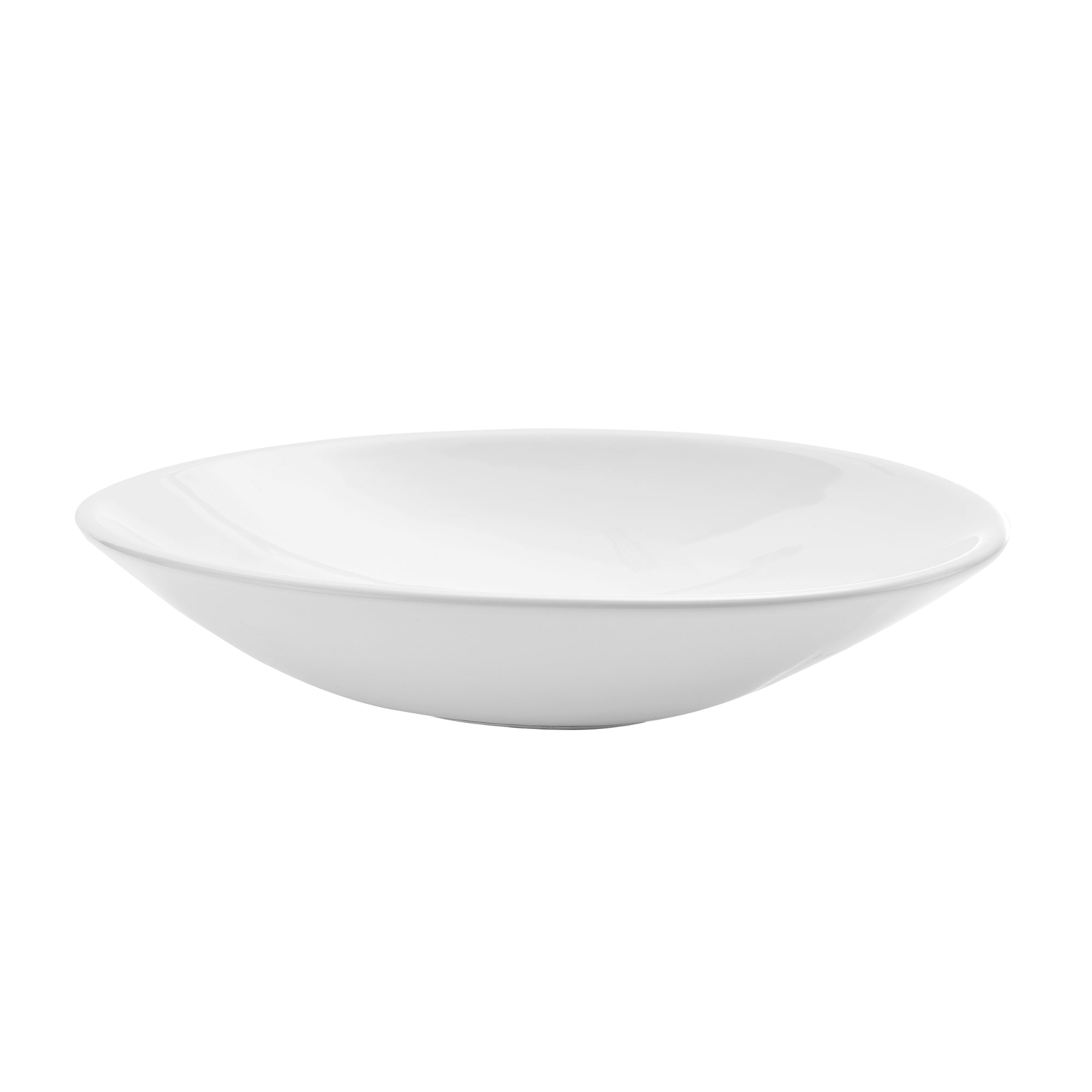 Lavabo Ovale 50x35,5 cm Lavandino da Appoggio in Ceramica Bianca [neu.haus]