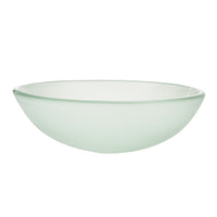 Lavabo Rotondo Ø42 cm Lavandino da Appoggio in Vetro Opaco [neu.haus]