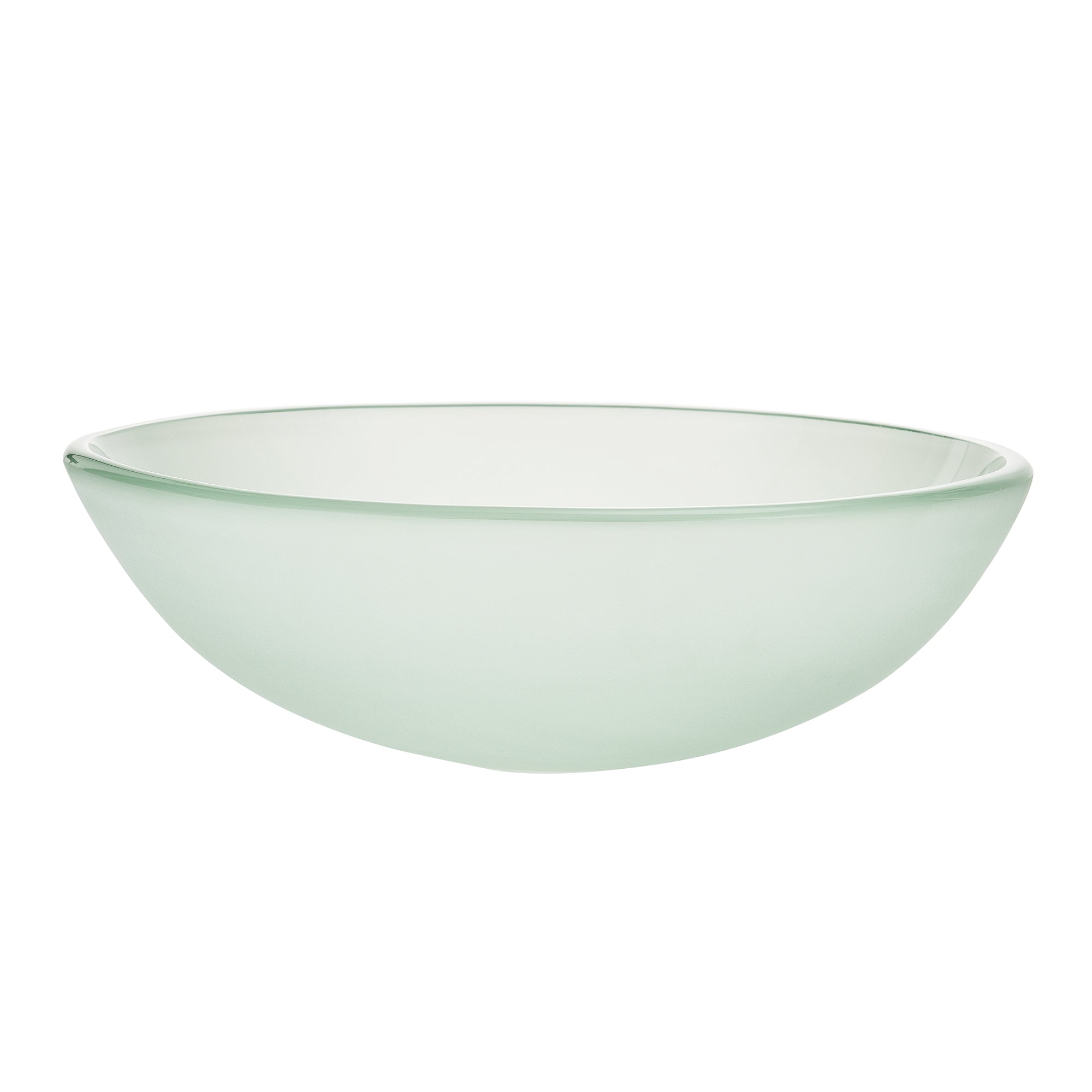 Lavabo Rotondo Ø42 cm Lavandino da Appoggio in Vetro Opaco [neu.haus]