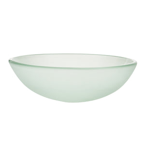 Lavabo Rotondo Ø42 cm Lavandino da Appoggio in Vetro Opaco [neu.haus]