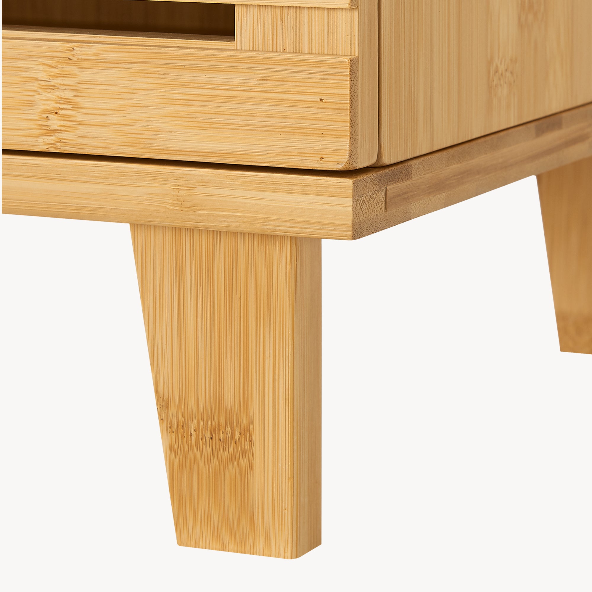 Armadio Sottolavabo Iveland in Bambù per Lavabo da Appoggio 60 x 40 x 30 cm [en.casa]