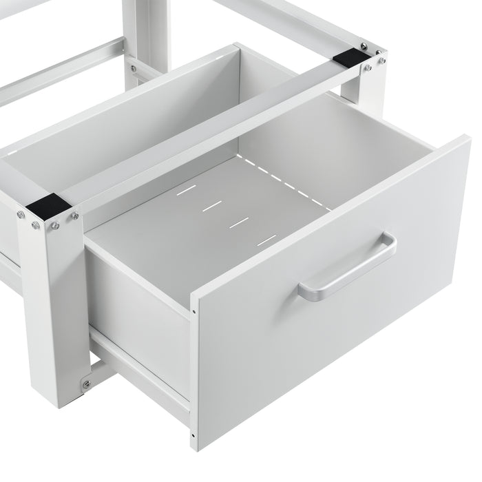 [en.casa] Base Supporto per Lavatrice Rialzamento Basamento per Asciugatrice e Frigorifero 63x54x31 cm carico max.150kg