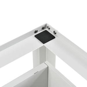 Base Supporto Comfortixx per Lavatrice e Asciugatrice con Cassetto 63x54x31 cm Carico max. 150 kg - Bianco [en.casa]