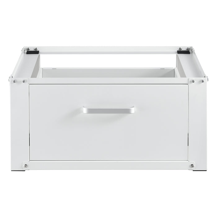 Base Supporto Comfortixx per Lavatrice e Asciugatrice con Cassetto 63x54x31 cm Carico max. 150 kg - Bianco [en.casa]