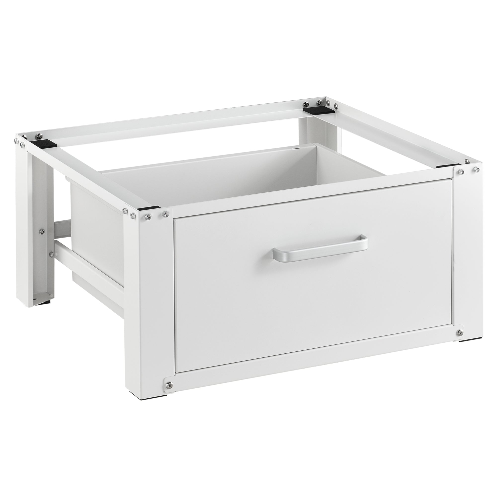 Base Supporto Comfortixx per Lavatrice e Asciugatrice con Cassetto 63x54x31 cm Carico max. 150 kg - Bianco [en.casa]