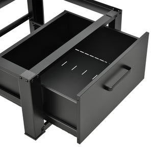 Base Supporto Comfortixx per Lavatrice e Asciugatrice con Cassetto 63x54x31 cm Carico max. 150 kg - Nero [en.casa]