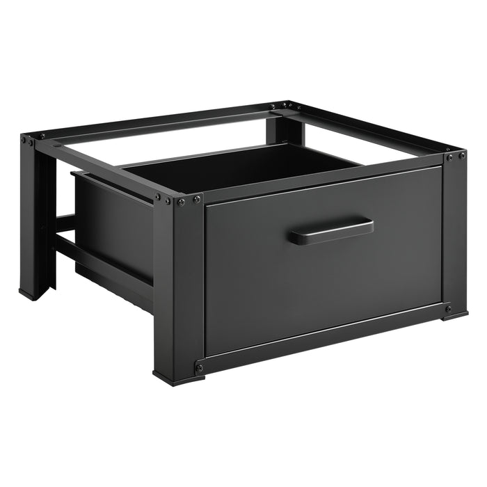 Base Supporto Comfortixx per Lavatrice e Asciugatrice con Cassetto 63x54x31 cm Carico max. 150 kg - Nero [en.casa]