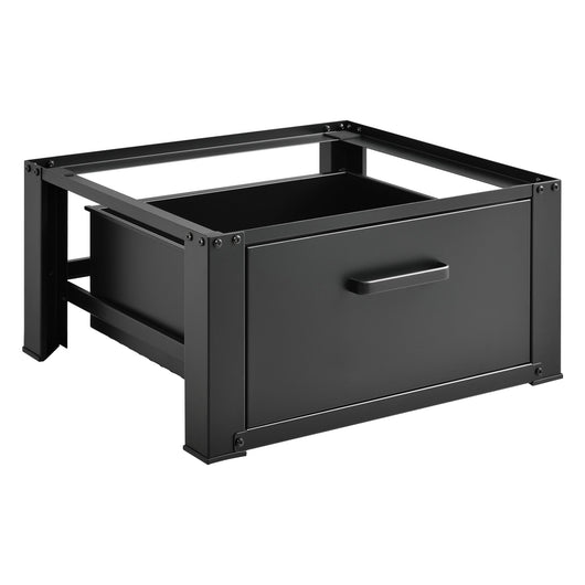 Base con cassetto per lavatrice 63 x 54 x 31 cm nero 03_0006466