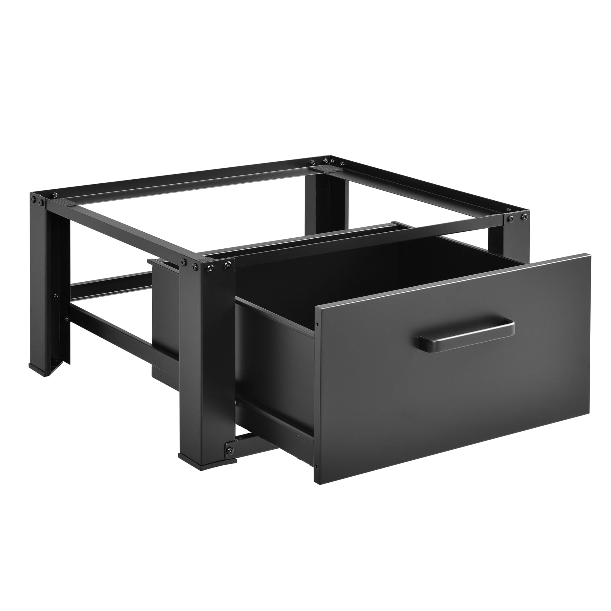Base con cassetto per lavatrice 63 x 54 x 31 cm nero 03_0006466